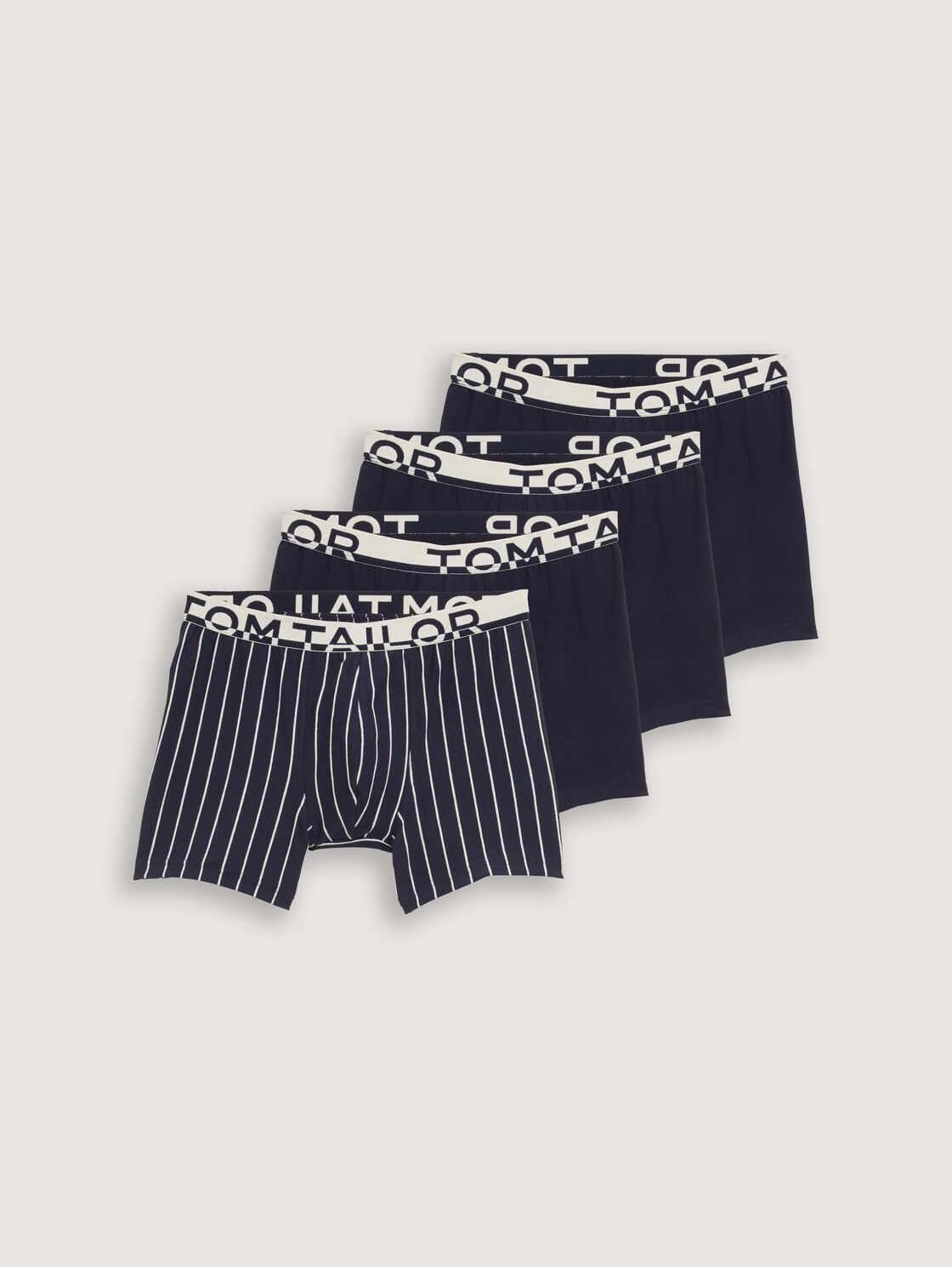 Mittellange Boxershorts im 4er-Pack - blue-medium-multicolor - Vorder-Produkt-Ansicht