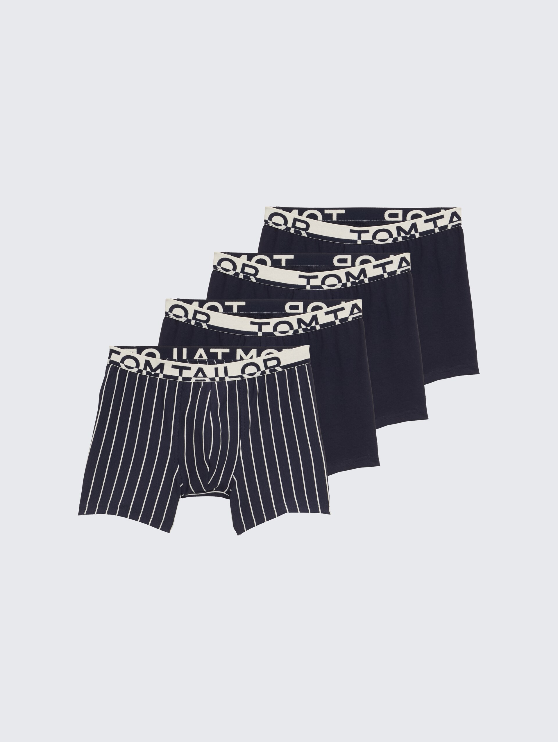 Mittellange Boxershorts im 4er-Pack - blue-medium-multicolor - Vorder-Produkt-Ansicht