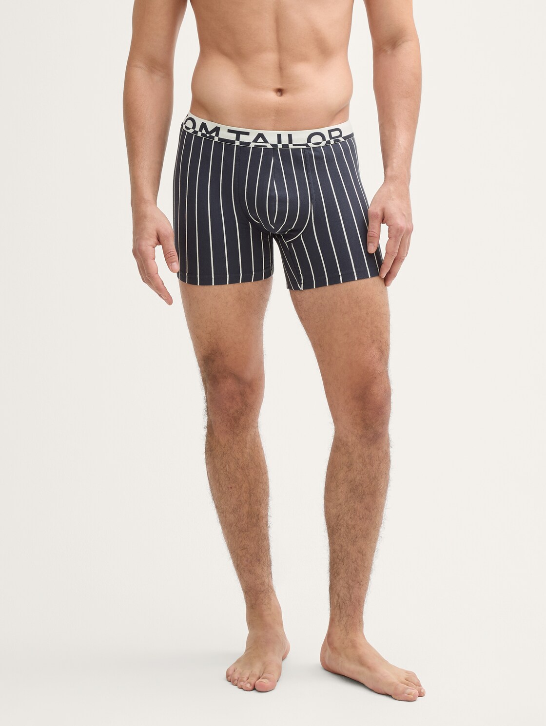 Mittellange Boxershorts im 4er-Pack - blue-medium-multicolor - Ausschnitt Model-Vorderansicht