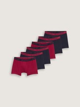 Boxer court en pack de 6 - rot-dunkel-multicolor1 - Vue de face du produit