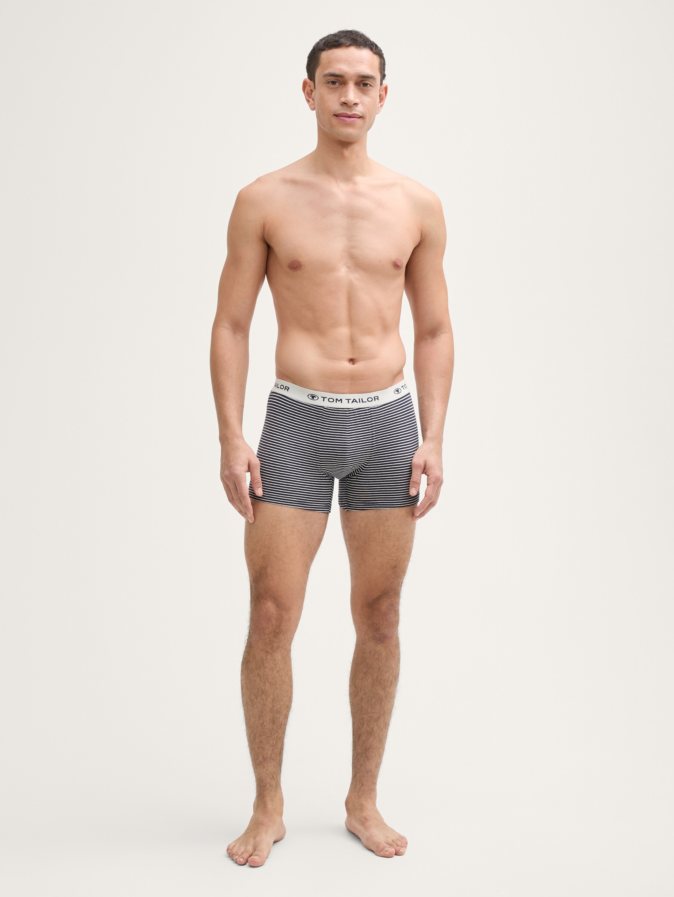 Kurze Boxershorts im 6er-Pack - bluedarkhorizontal_stripe - 