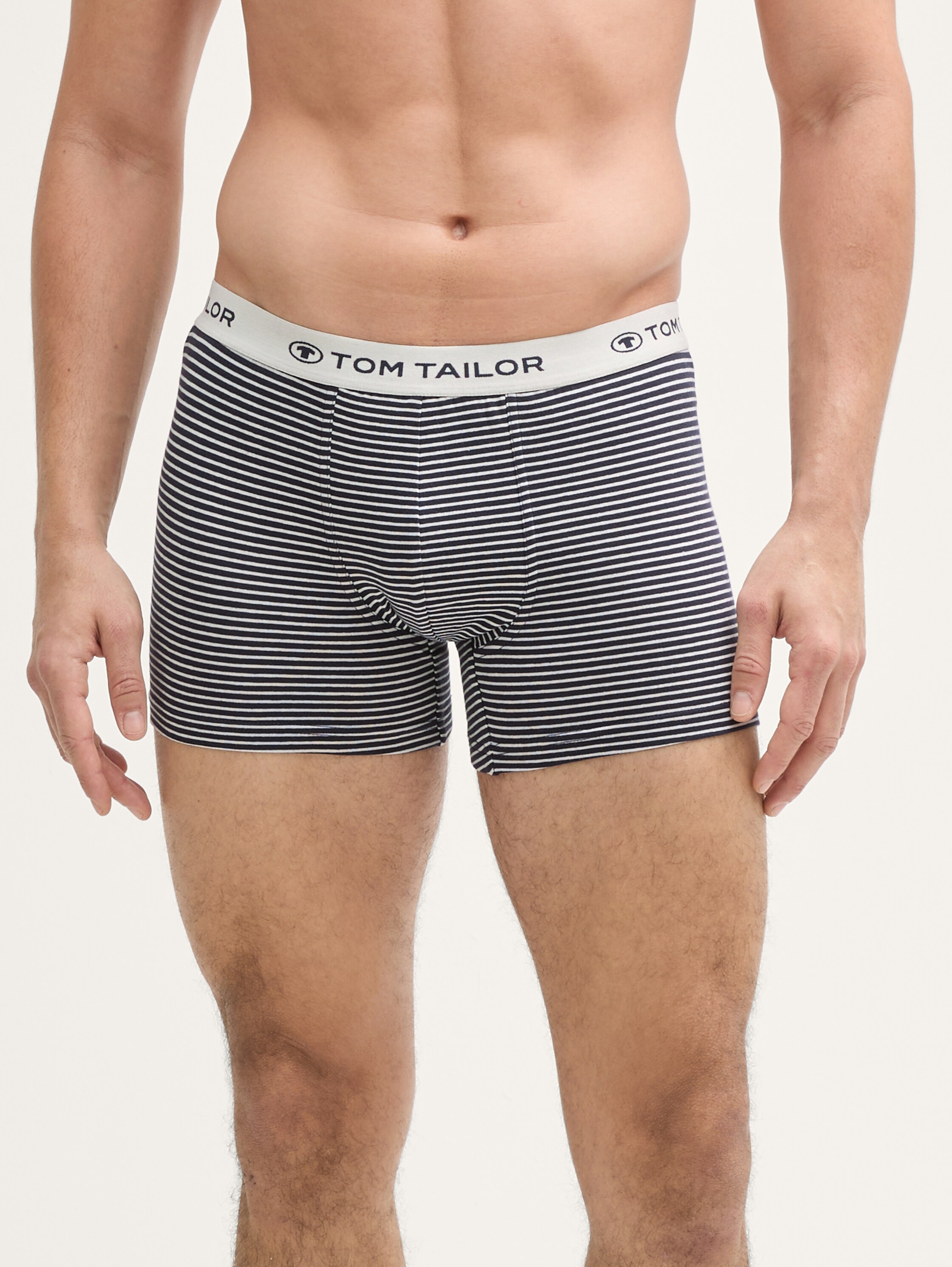 Kurze Boxershorts im 6er-Pack - bluedarkhorizontal_stripe - 