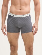Boxer court en pack de 6 - blue-dark-horizontal stripe - Vue détaillée du modèle