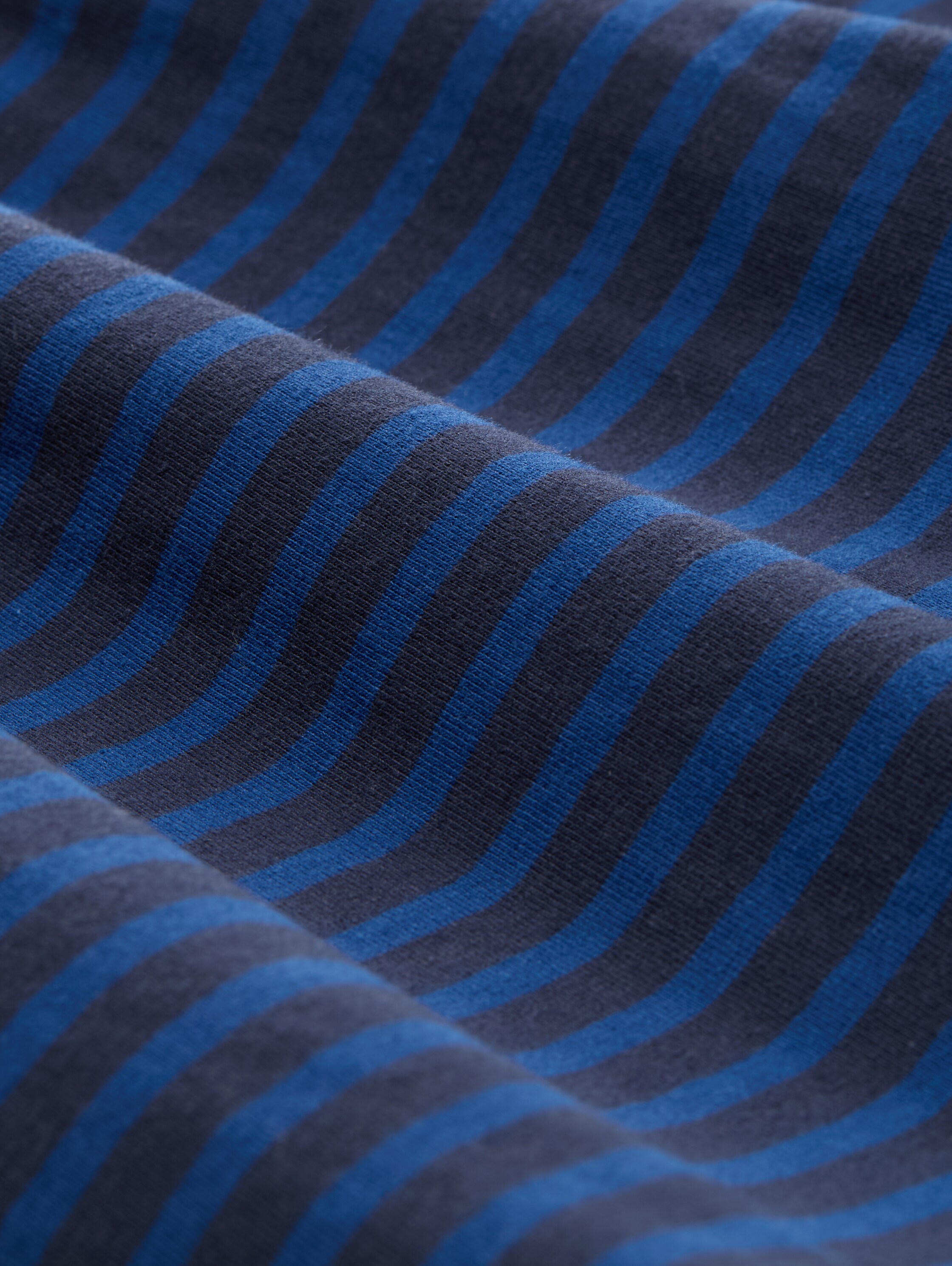 Mittellange Boxershorts im 4er-Pack - blue_stripe - Material-Ansicht