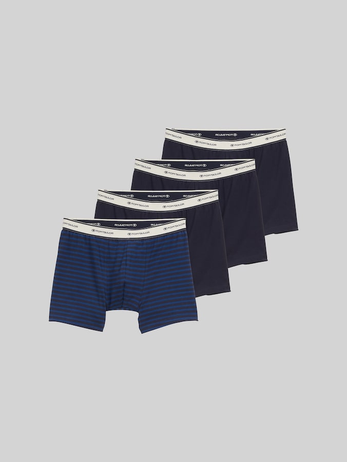 Boxers mi-longs en pack de 4 par Men, blue stripe