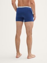 Boxer mi-long en pack de 4 - blue-medium-solid - Découpe Vue arrière du modèle