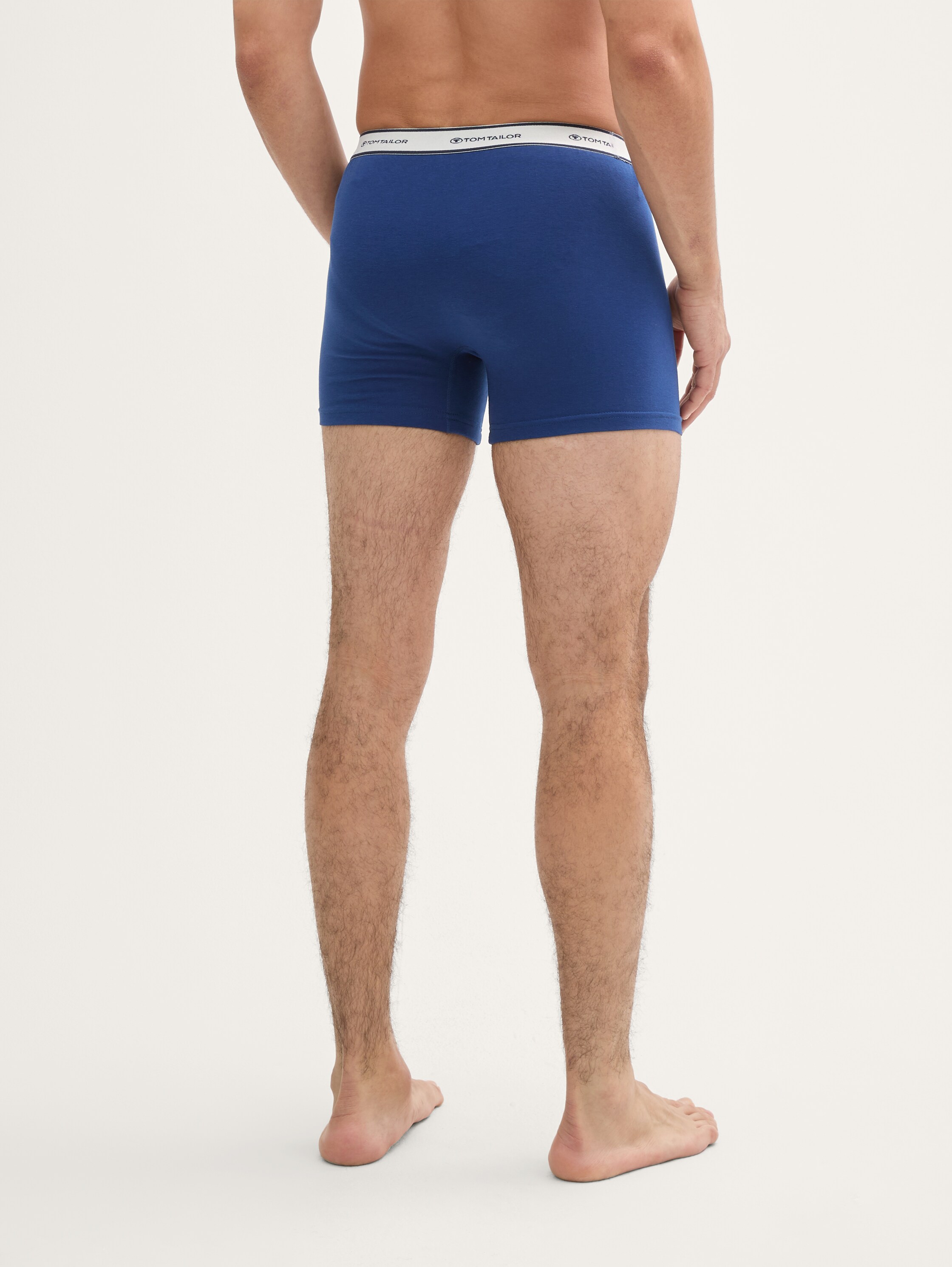 Mittellange Boxershorts im 4er-Pack - bluemediumsolid - 