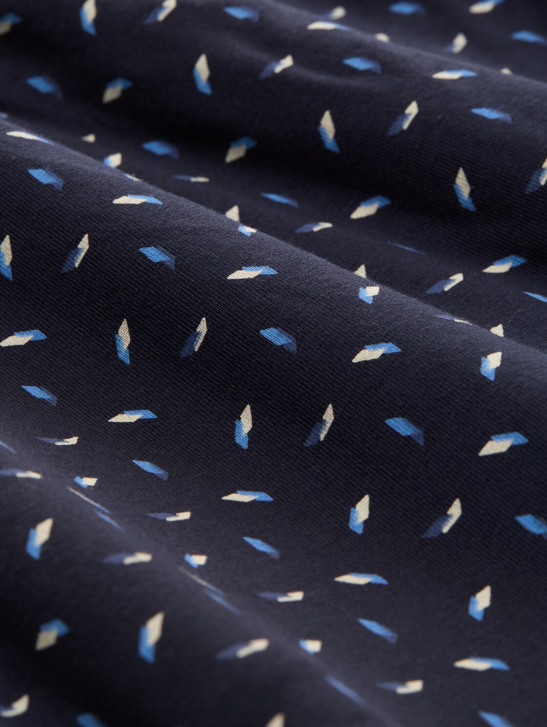 Kurze Boxershorts im 6er-Pack - blau-hell-Allover - Material-Ansicht