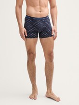 Kurze Boxershorts im 6er-Pack - blau-hell-Allover - Ausschnitt Model-Vorderansicht