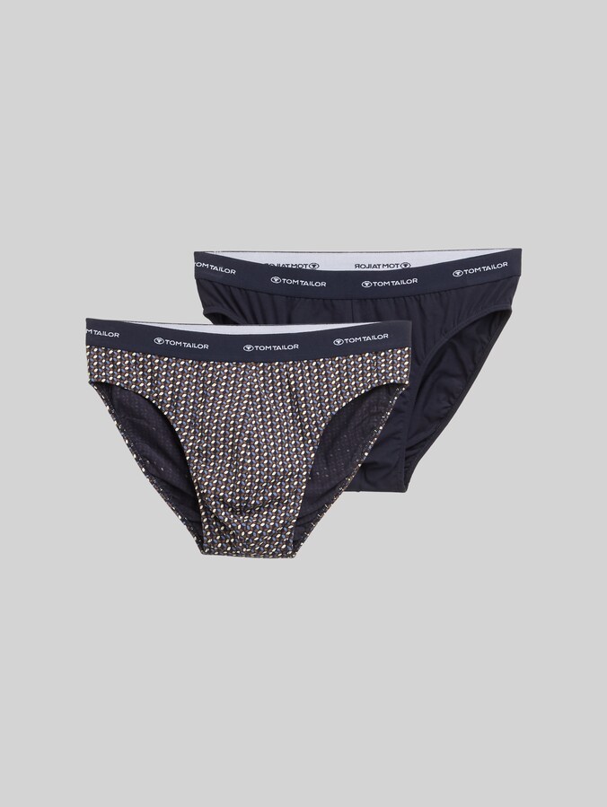 Slips en pack de 2 par Men, blue-medium-allover