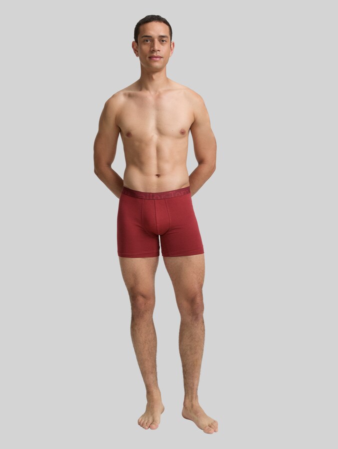 Kurze Boxershorts im 2er-Pack von Men, rot-dunkel-multicolor1