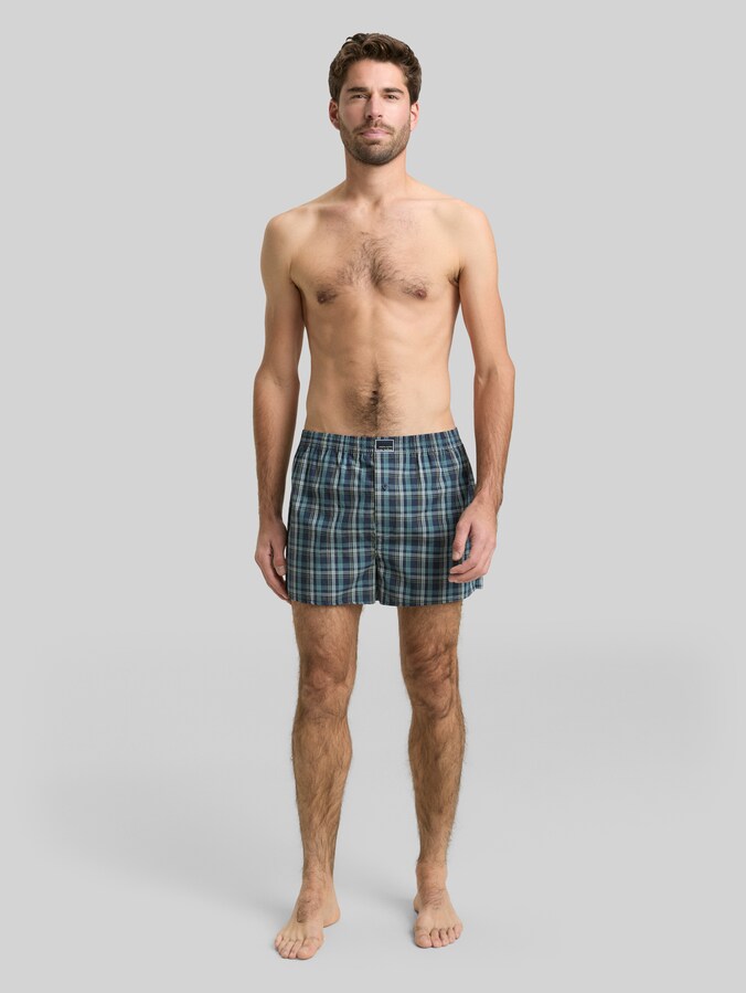 Boxershorts mit Karomuster im 2er-Pack von Men, blue-medium-check