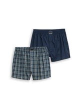 Geselecteerd, Boxershorts met ruitjespatroon in 2-pack door Tom Tailor, blauw