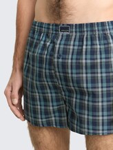 Boxershorts met ruitjespatroon in 2-pack - blue-medium-check - Detailaanzicht model