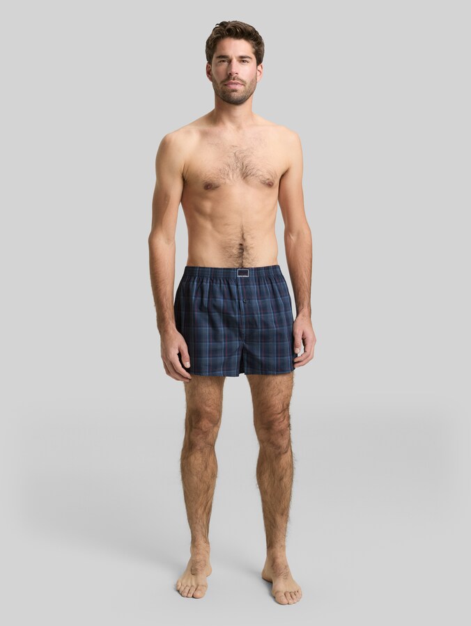 Boxershorts mit Karomuster im 2er-Pack von Men, blue-dark-check