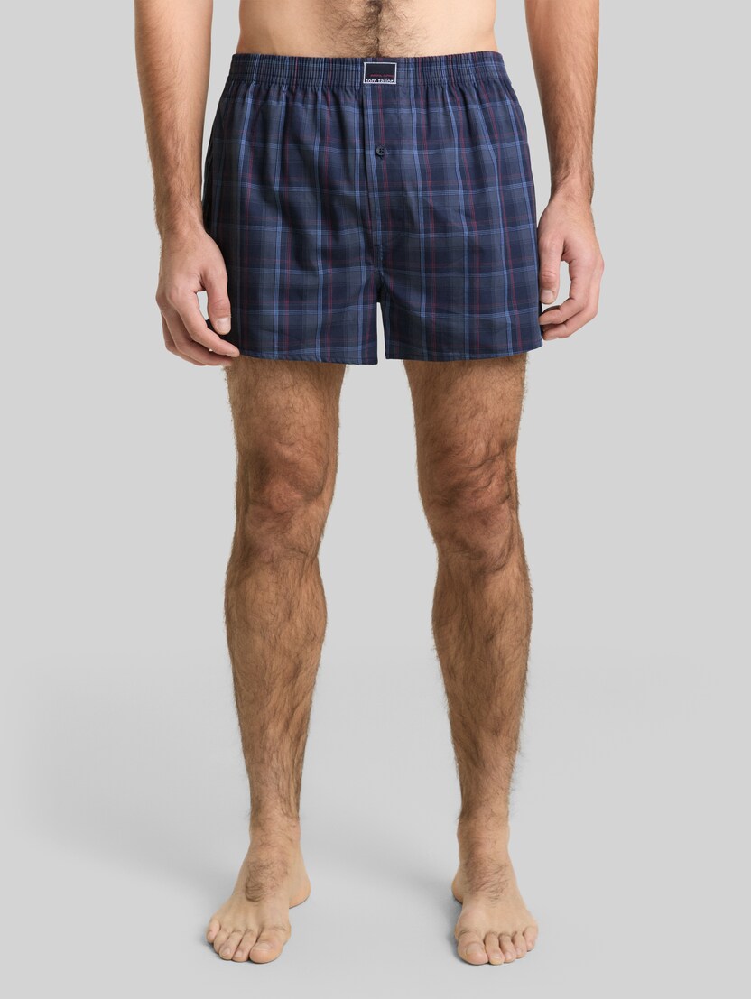 Boxershorts mit Karomuster im 2er-Pack von Men, blue-dark-check