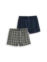 Niet geselecteerd, Boxershorts met ruitjespatroon in 2-pack door Tom Tailor, 
