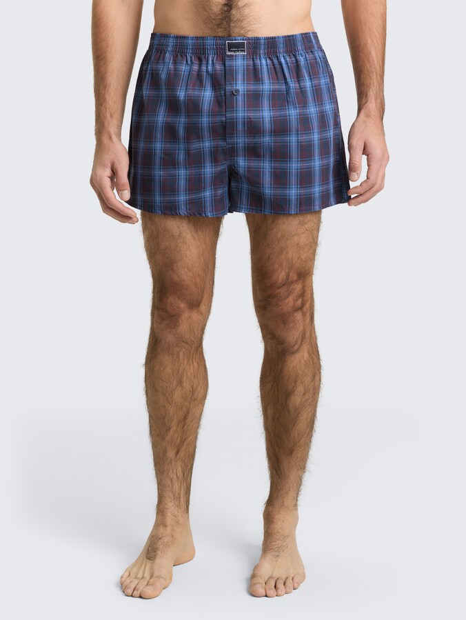 Boxershorts mit Karomuster im 2er-Pack von Men, blue-dark-check