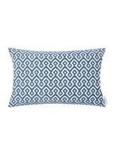Not Selected, Patterned cushion cover by , blue
