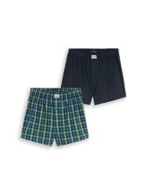 Geselecteerd, Boxershorts met ruitjespatroon in een set van 2 door Tom Tailor, blauw