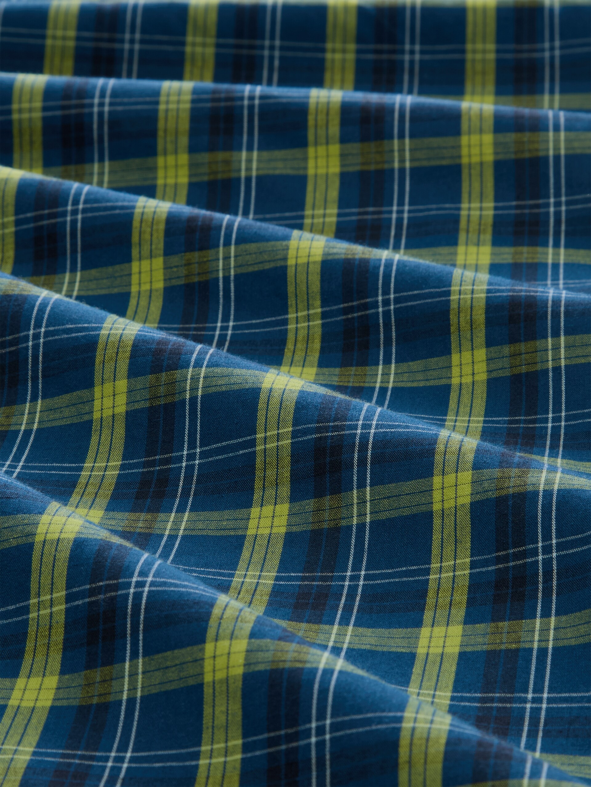 Boxershorts met ruitjespatroon in een set van 2 - blue-medium-check - Materiaalweergave