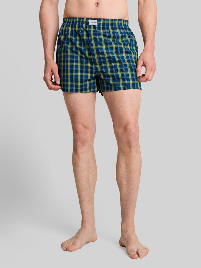 Boxershorts mit Karomuster im 2er-Pack von Men, blue-medium-check