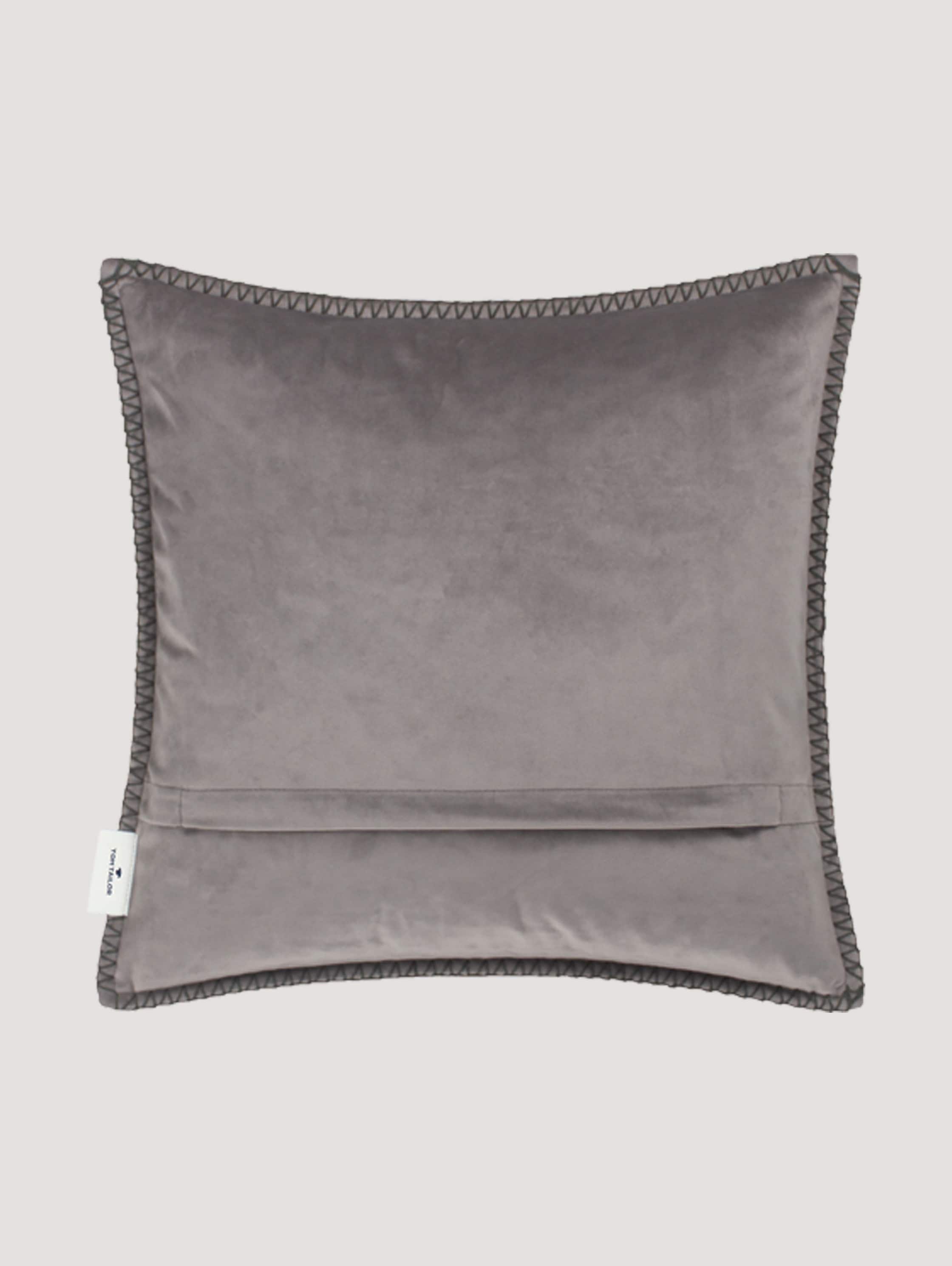 cushion cover in a felt look - grey