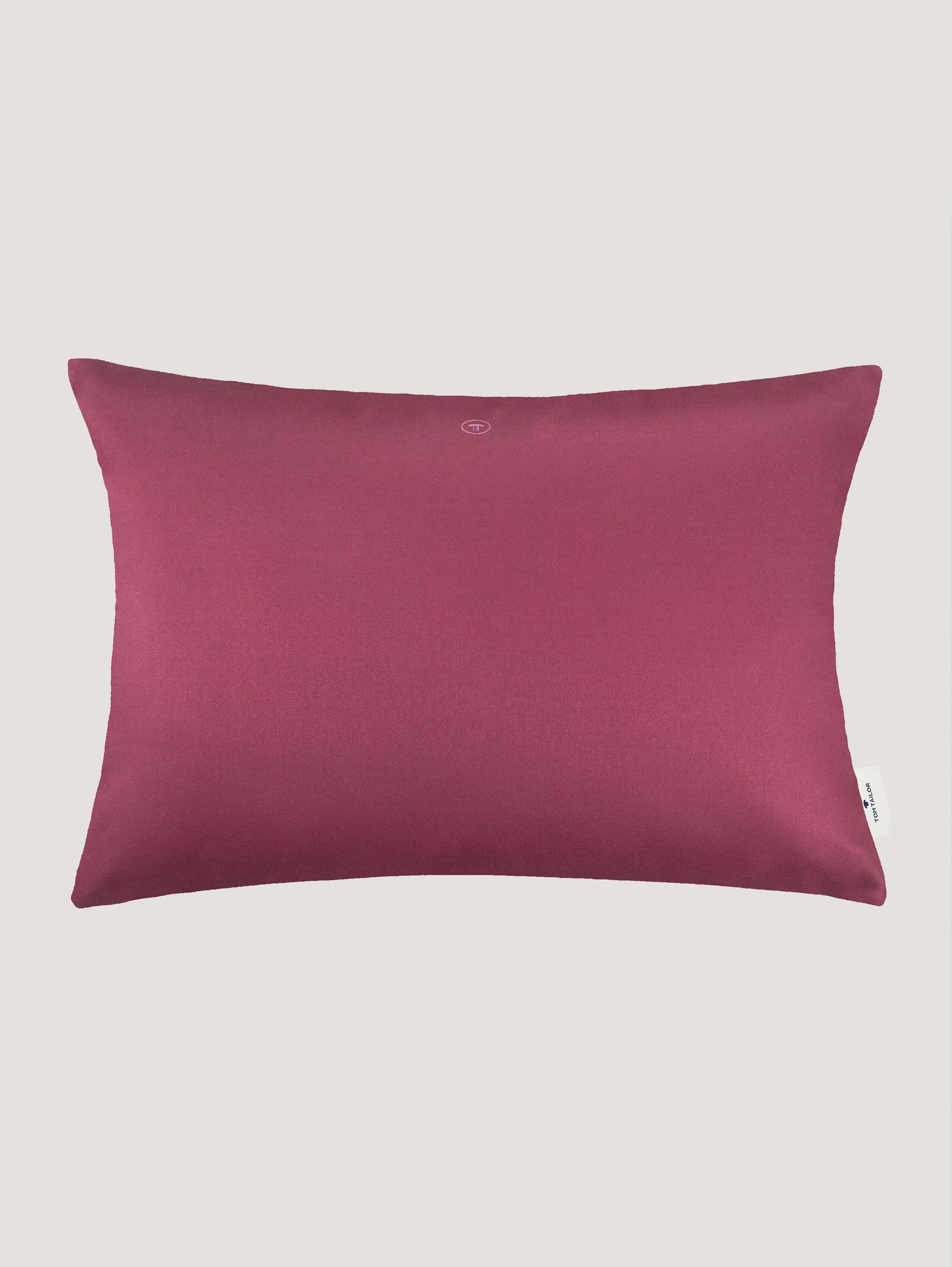 Kussenhoes met geborduurd logo - dk_red - 