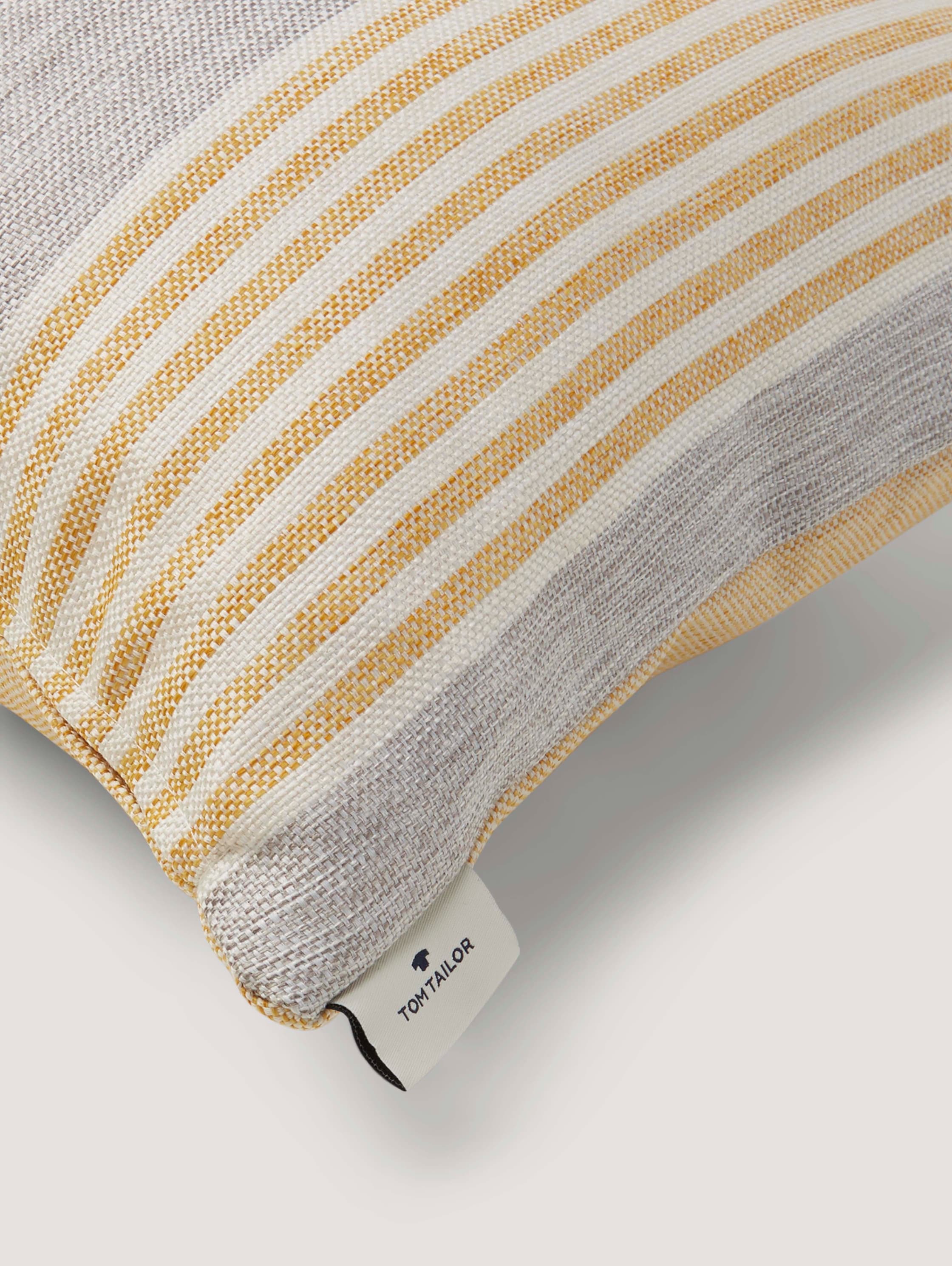 Striped cushion cover - yellow multi