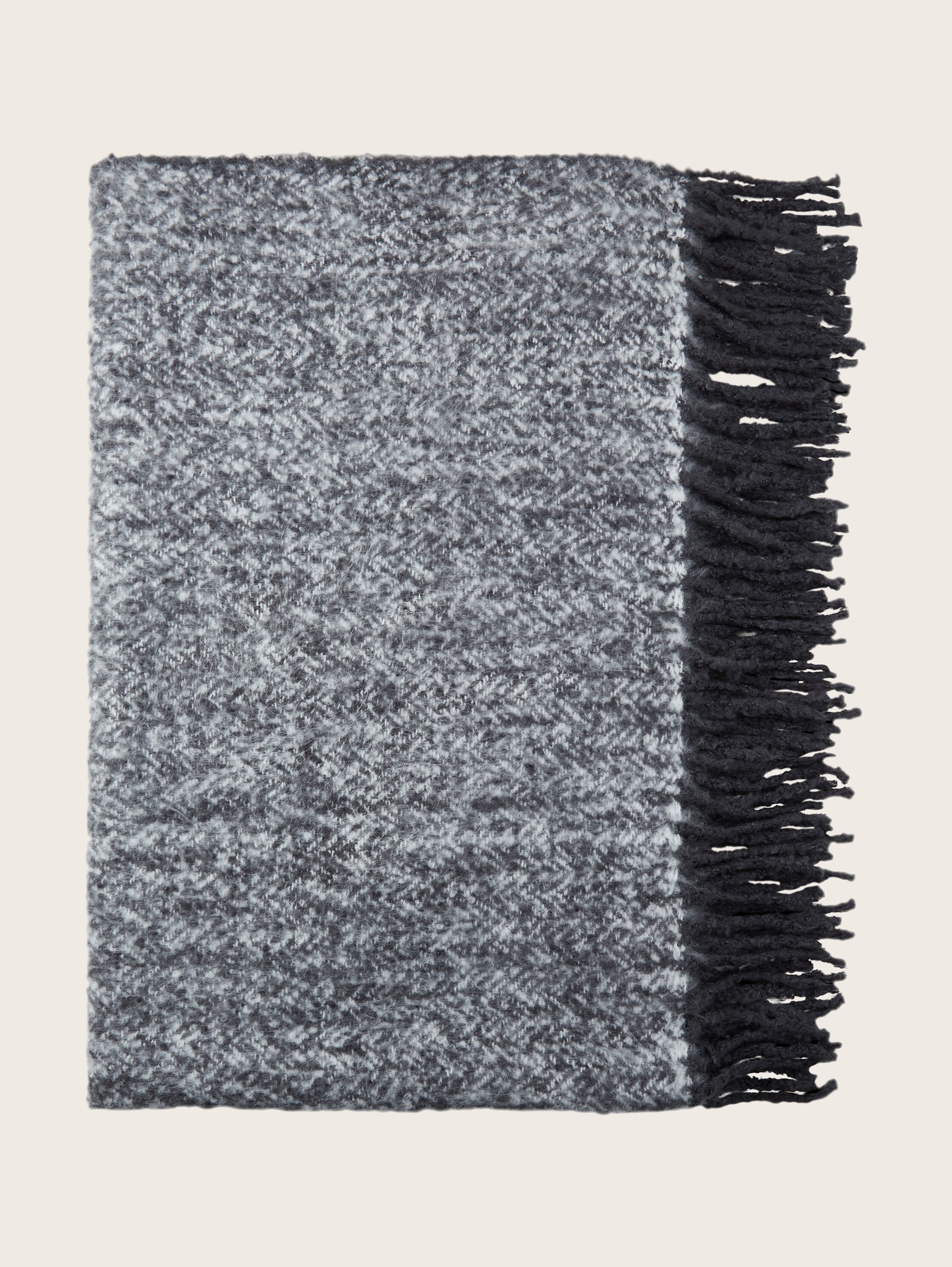 Woven home blanket - anthracite