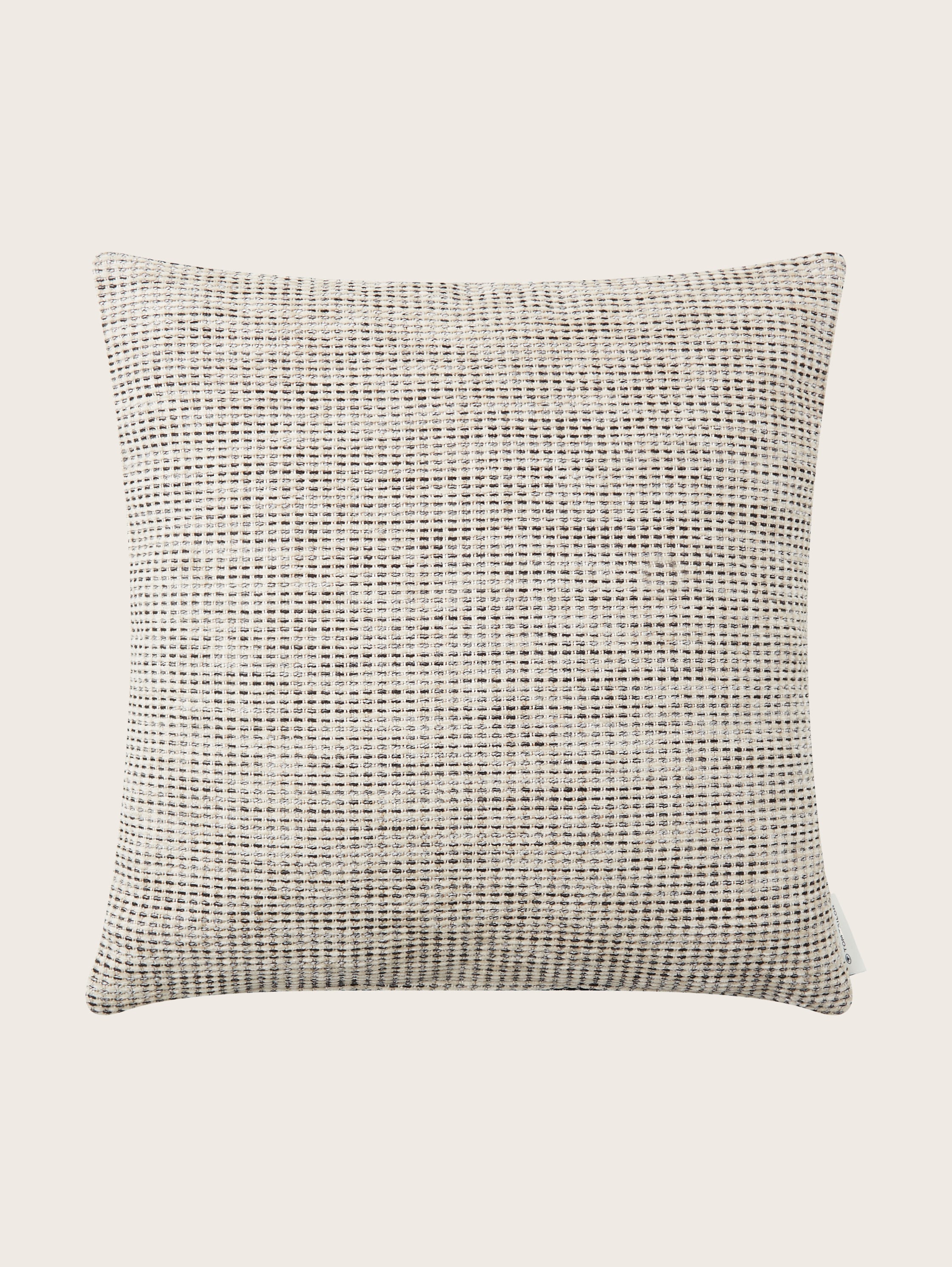 Woven decorative cushion cover - beige