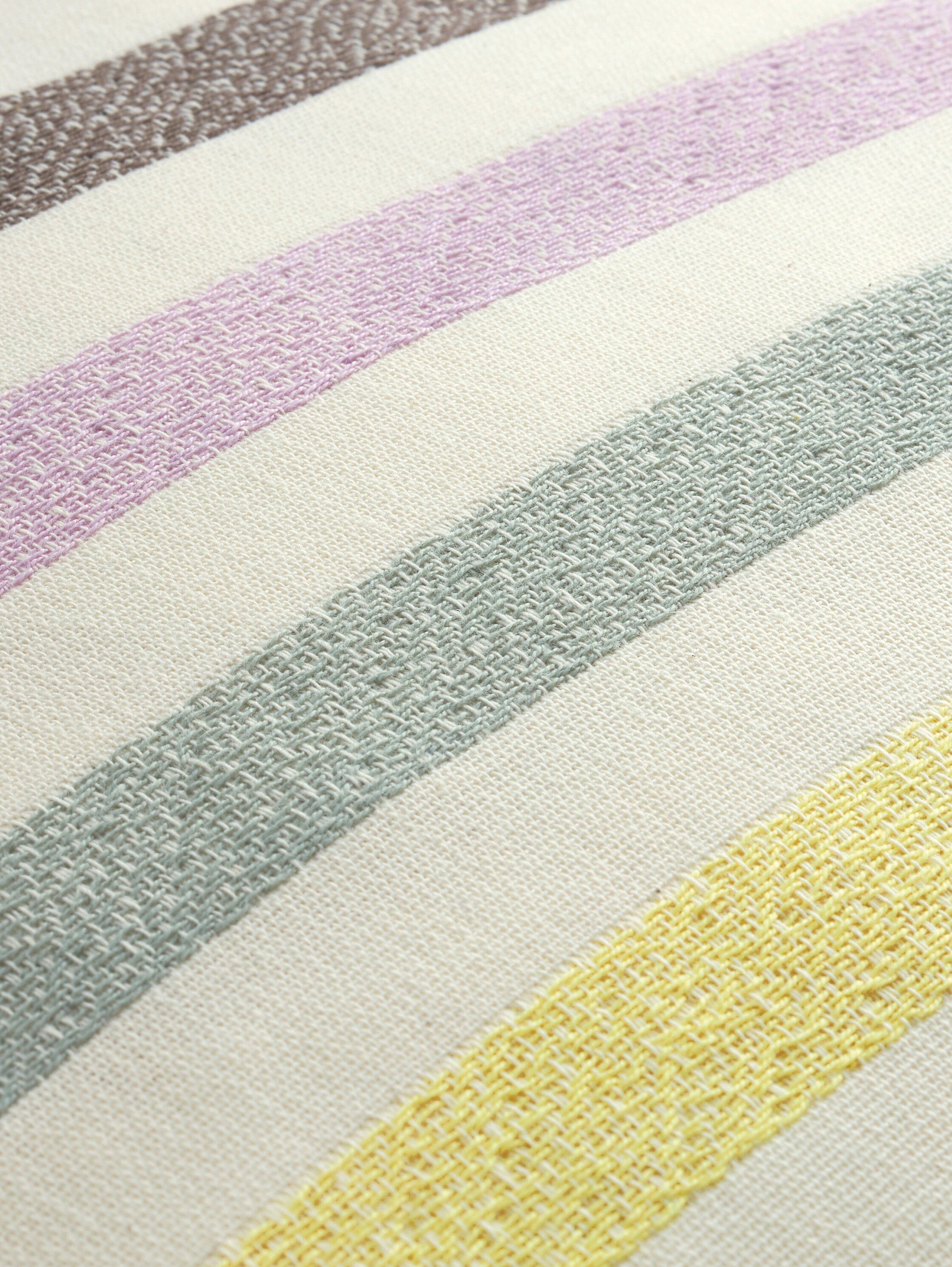 Woven decorative cushion cover - yellow