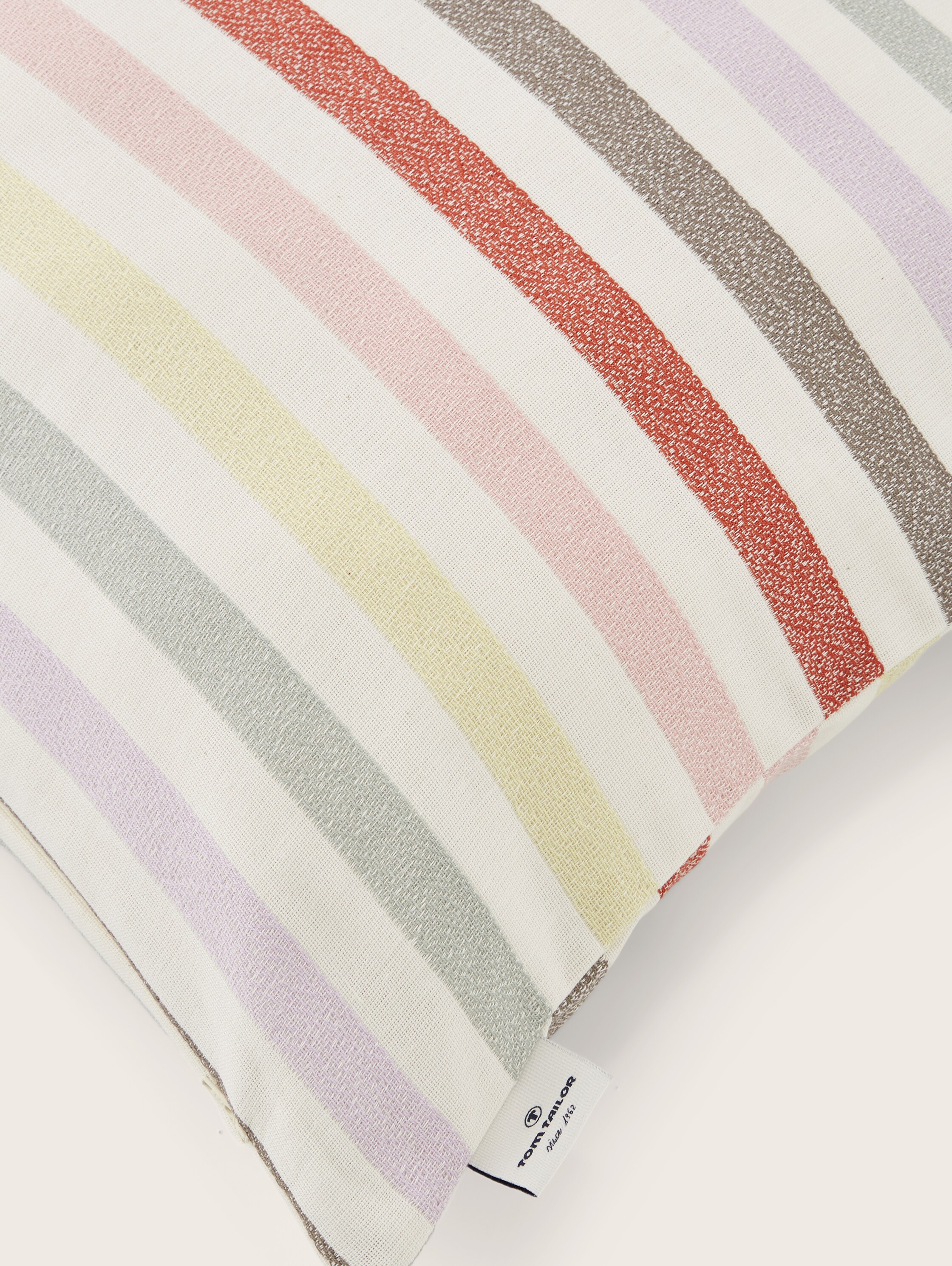 Woven decorative cushion cover - yellow