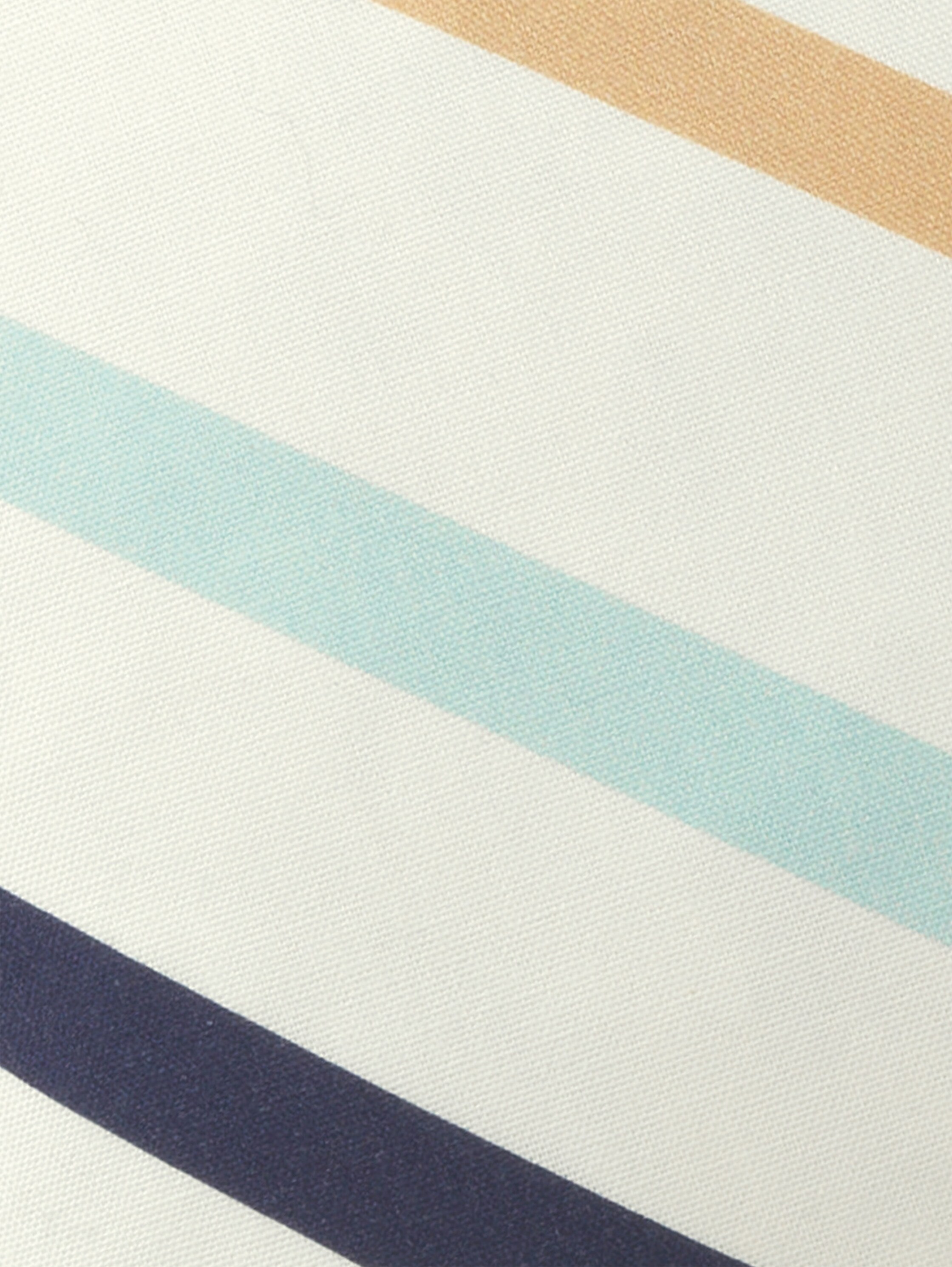 Decorative cushion cover with diagonal stripes - yellow