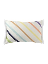 Selected, Decorative cushion cover with diagonal stripes by Tom Tailor, yellow
