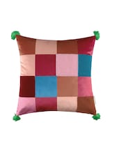 Selected, Decorative cushion cover in a check pattern by Tom Tailor, pink
