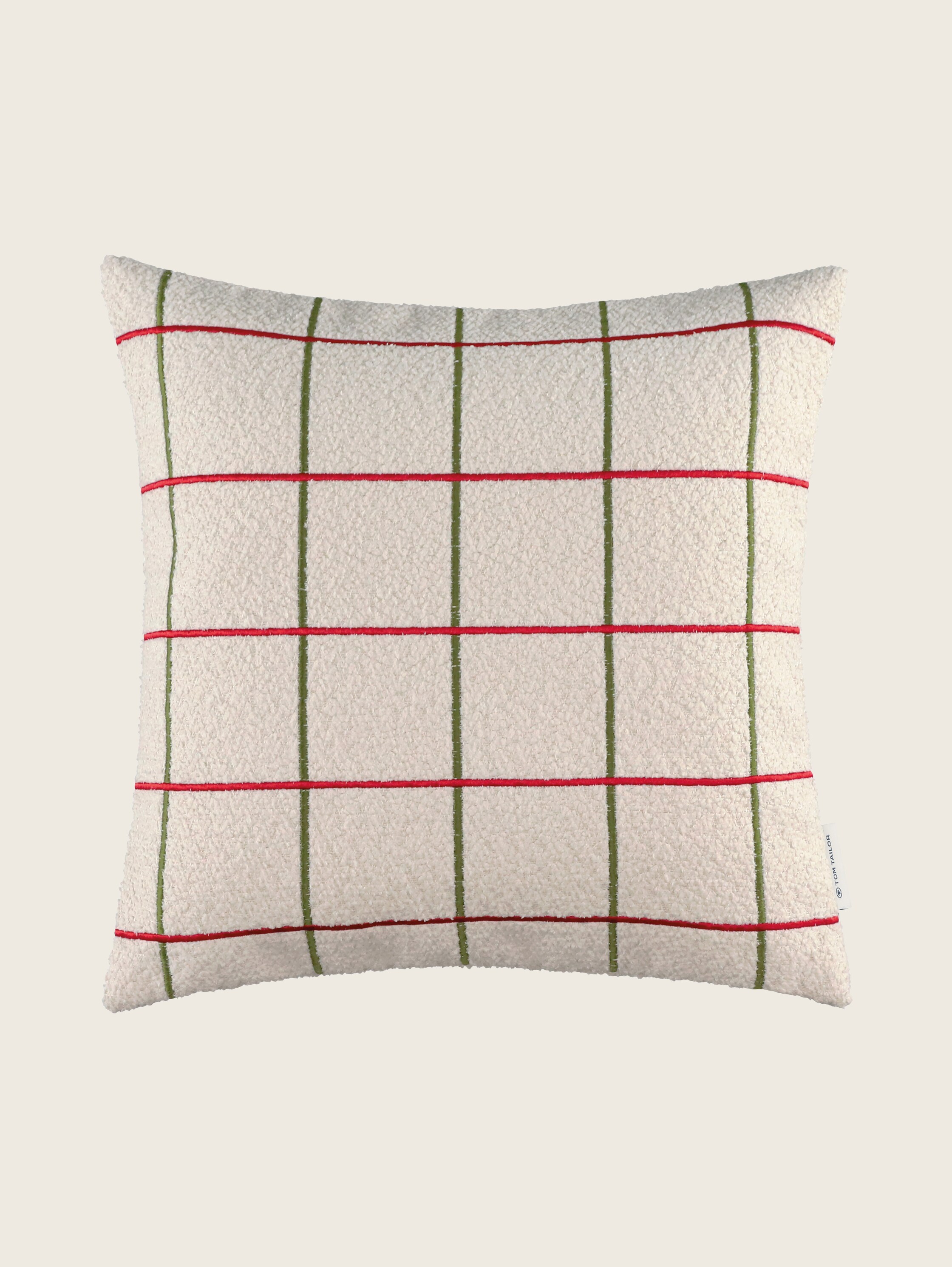Geweven decoratieve kussenhoes met ruitpatroon - 2