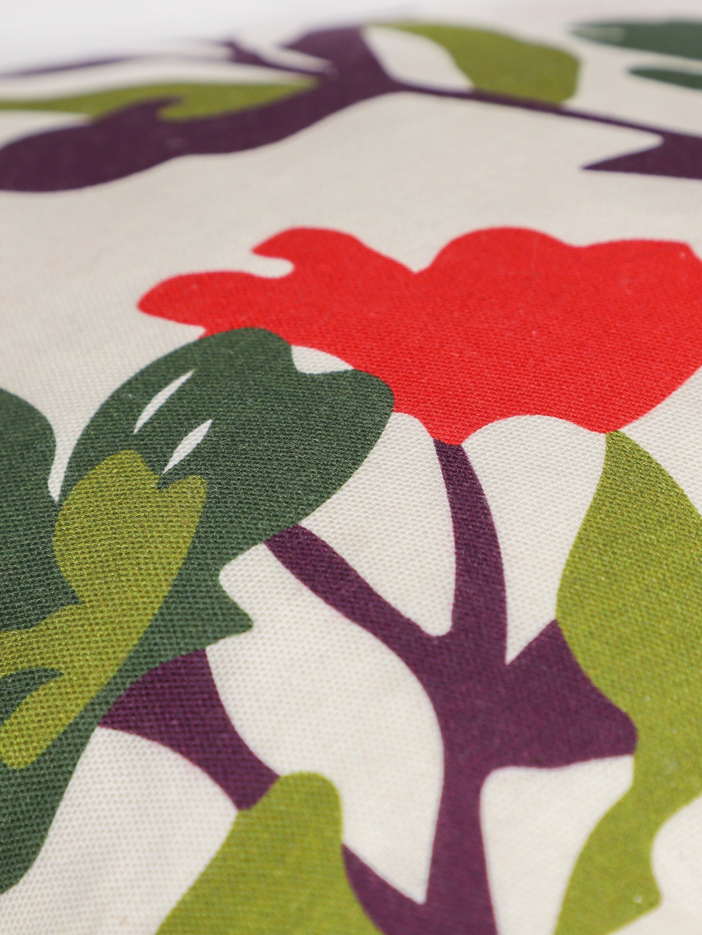 Decoratieve kussenhoes met bloemenpatroon - yellow