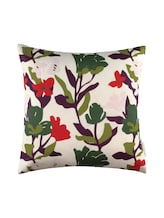 Geselecteerd, Decoratieve kussenhoes met bloemenpatroon door Tom Tailor, beige