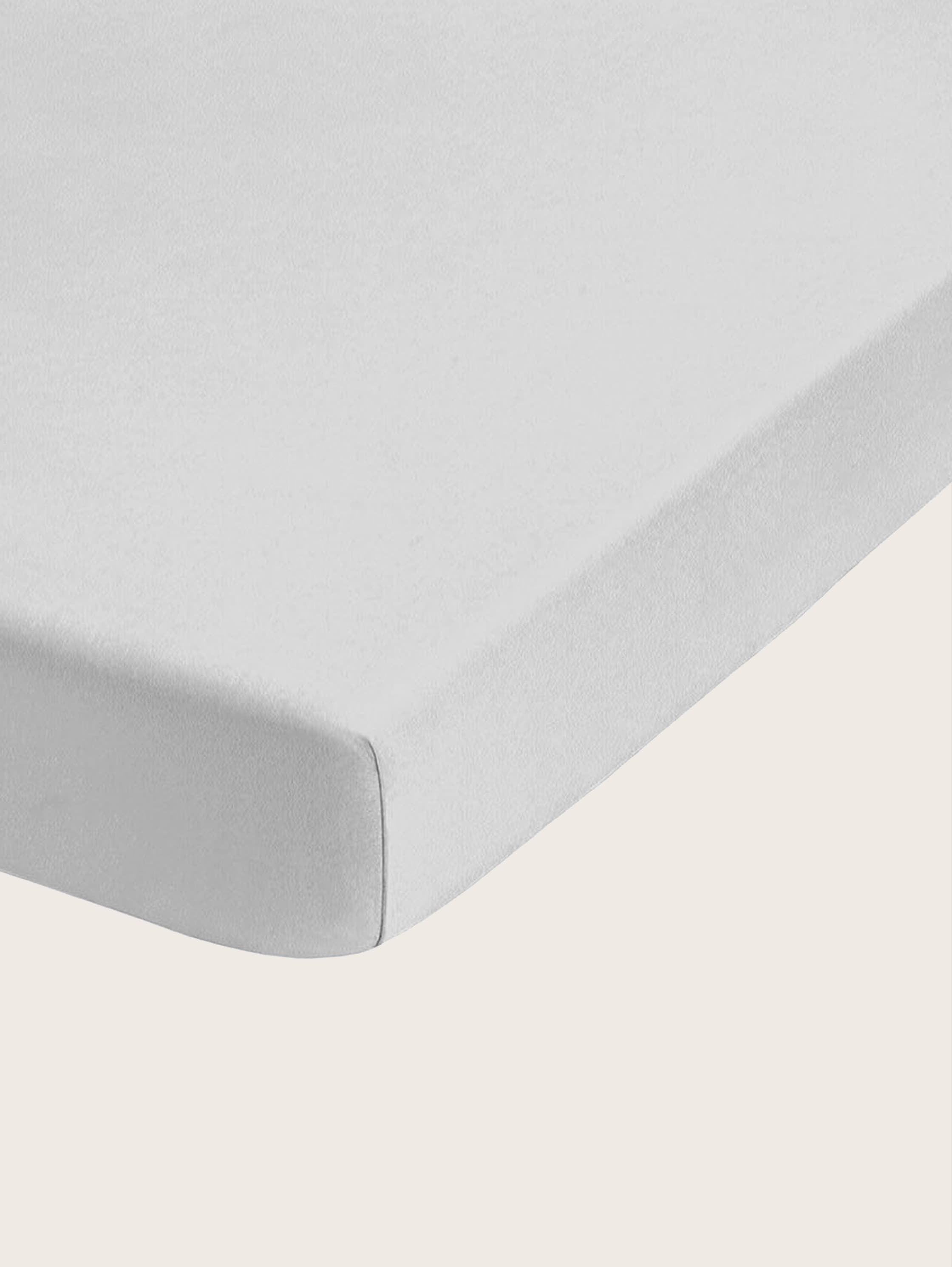 Spannbettlaken aus Jersey - grau / grey