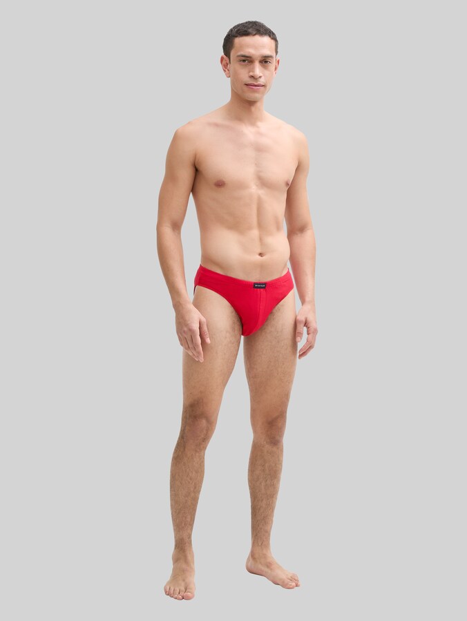 Lot de 5 slips en coton par Men, navy-white-red