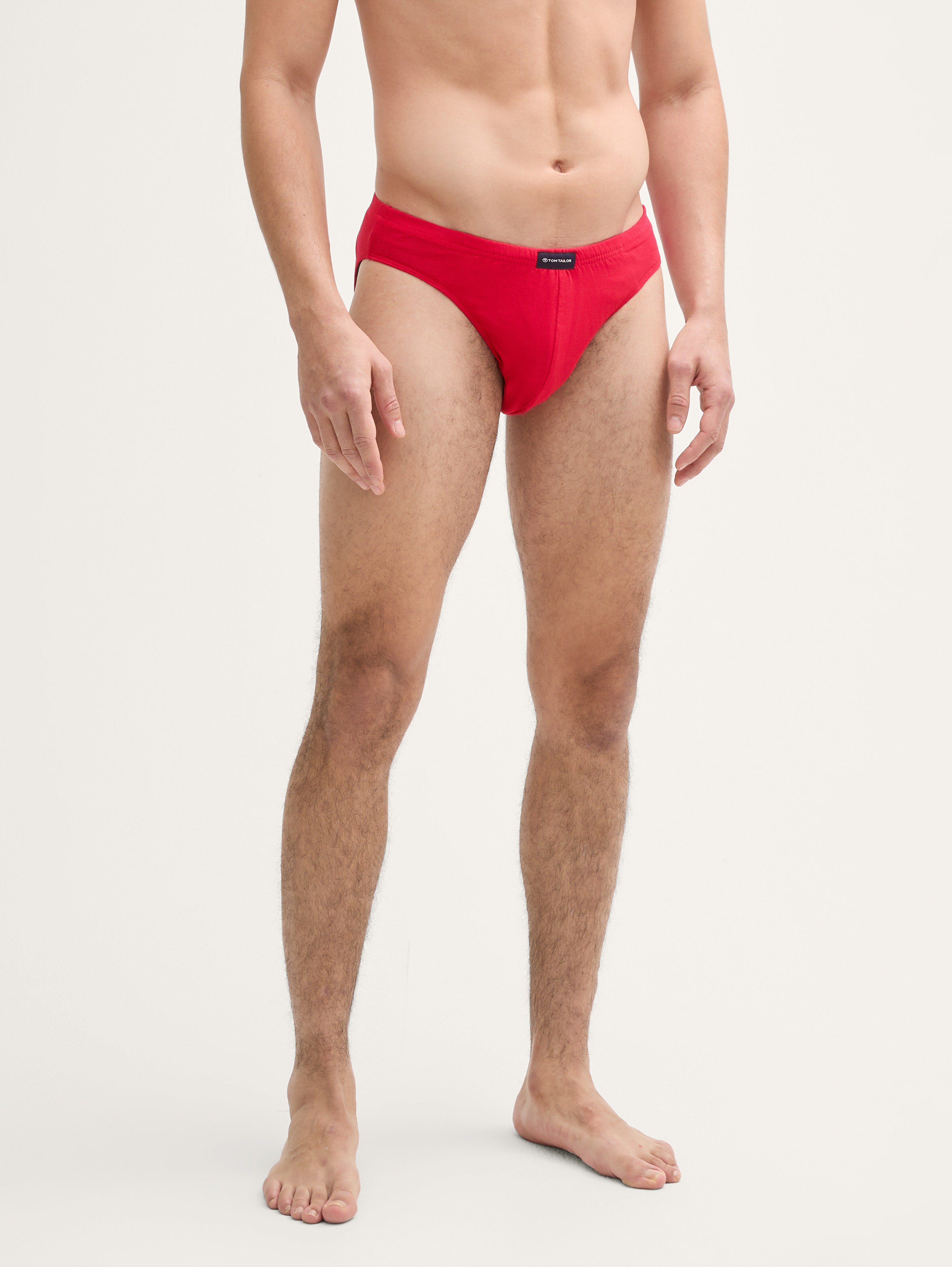 Cotton briefs in a pack of 5 by Men, navy-white-red