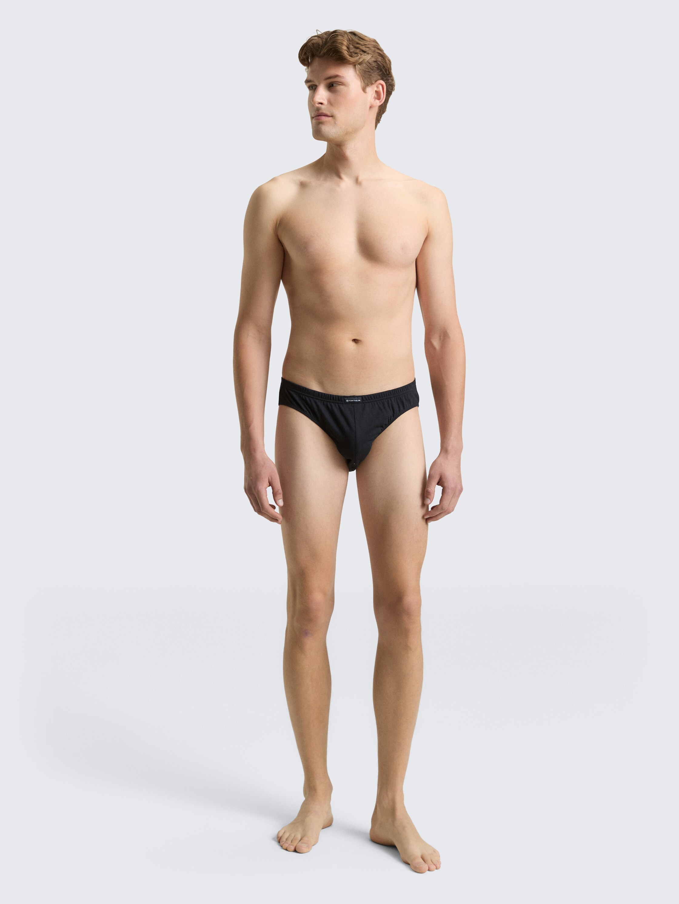 Katoenen onderbroek in een pak van 5 - black_uni - 