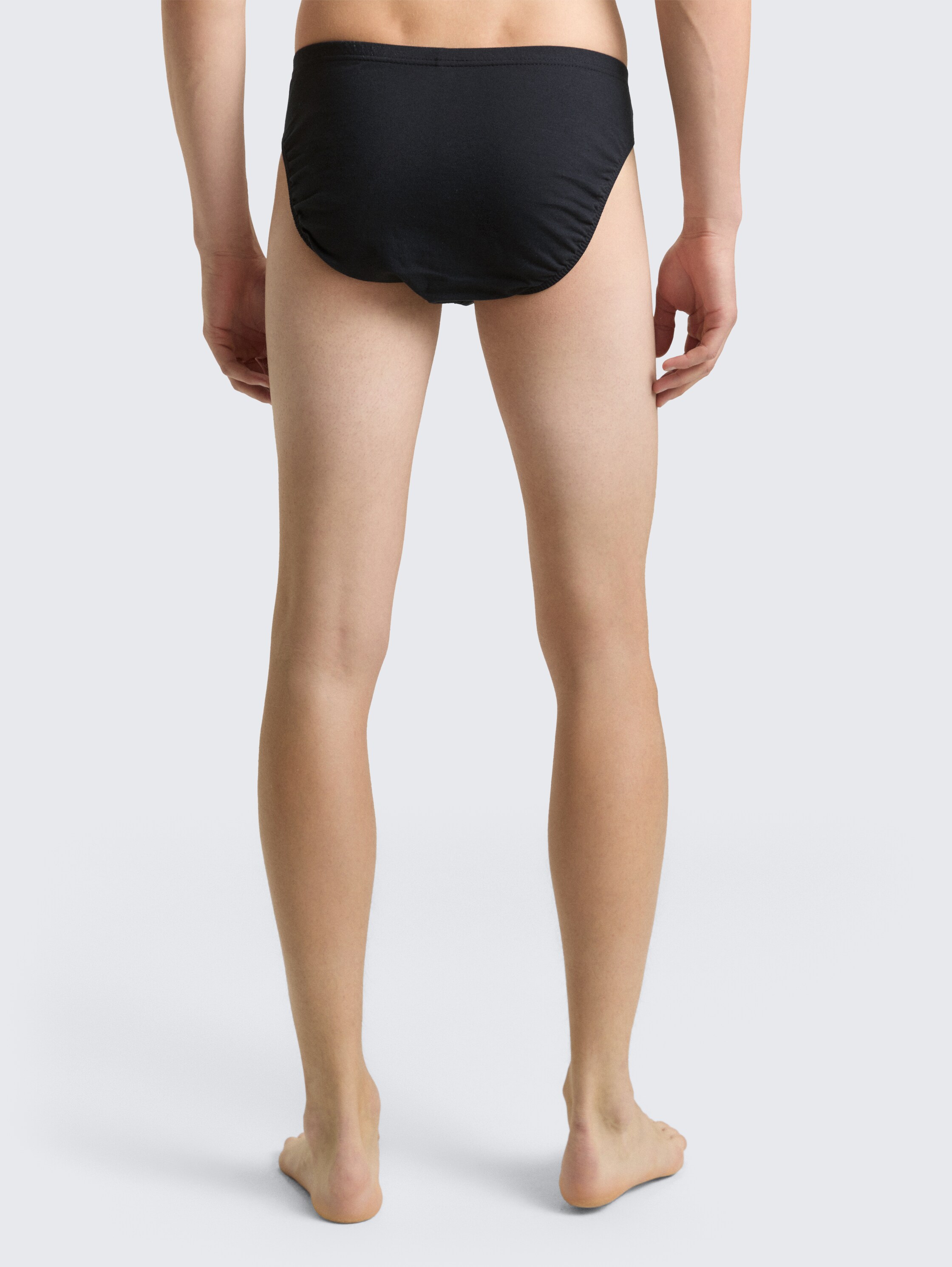 Katoenen onderbroek in een pak van 5 - black_uni - 