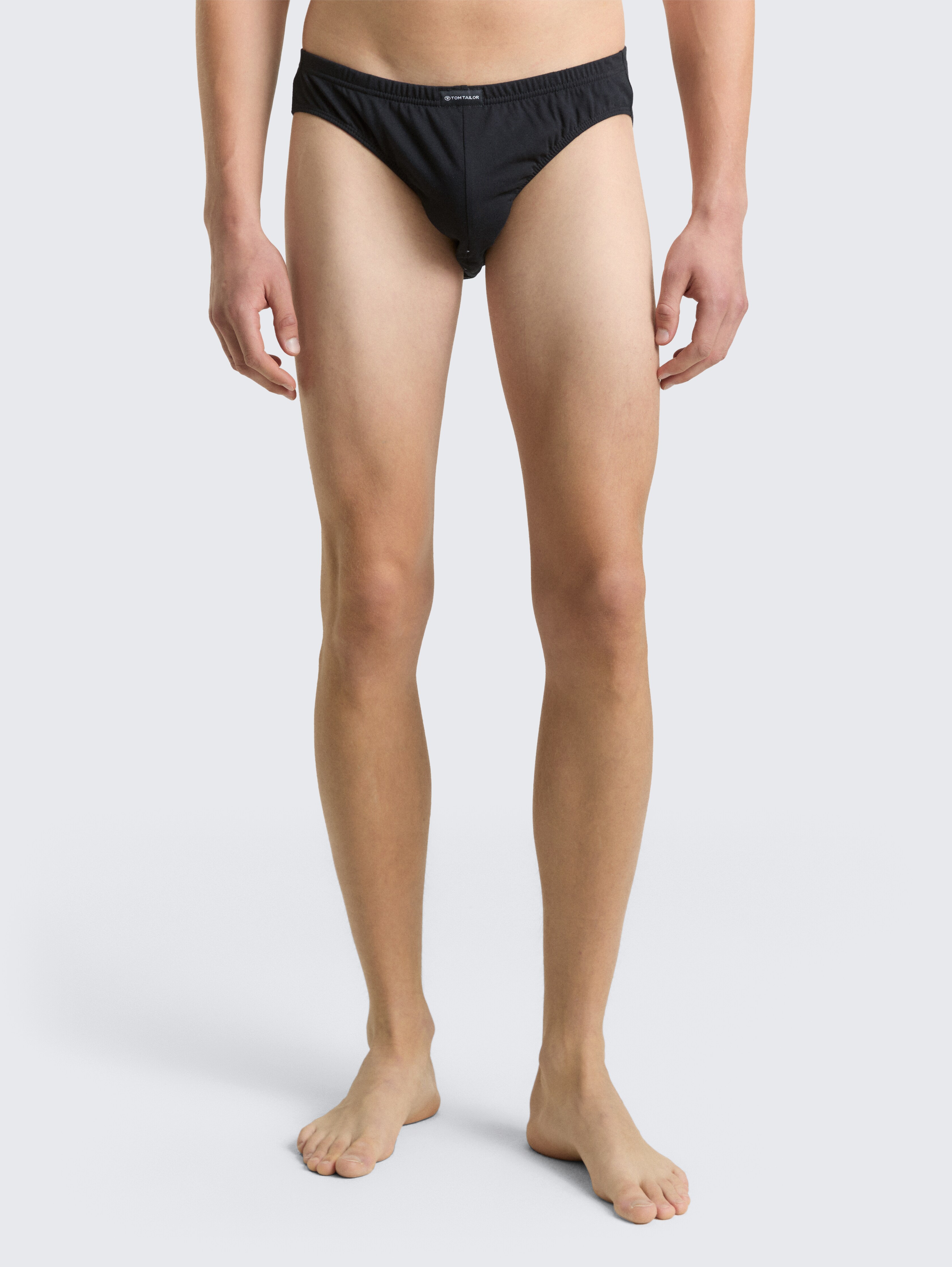 Cotton briefs in a pack of 5 by Men, black uni