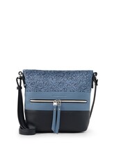 Niet geselecteerd, TTELLEN M schoudertas met colour-blocking door Tom Tailor, blauw