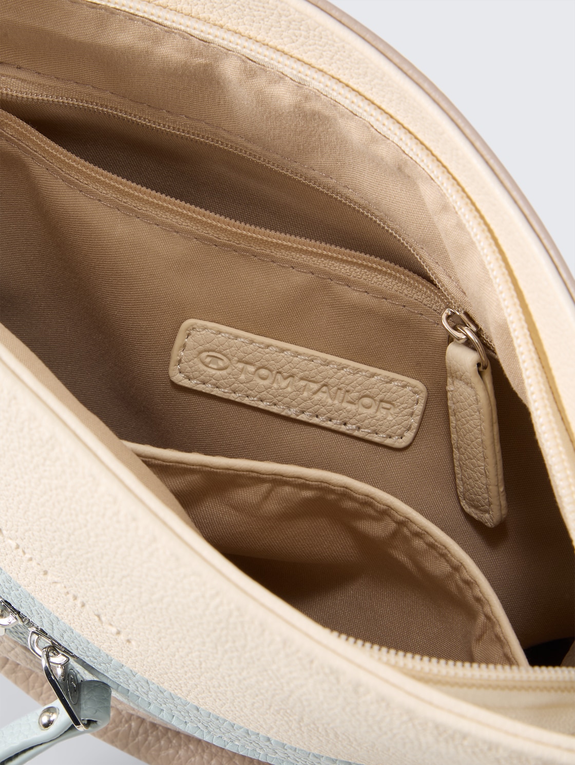 TTELLEN M Umhängetasche mit Colour-Blocking - mixed taupe - seitliche Produkt-Ansicht 