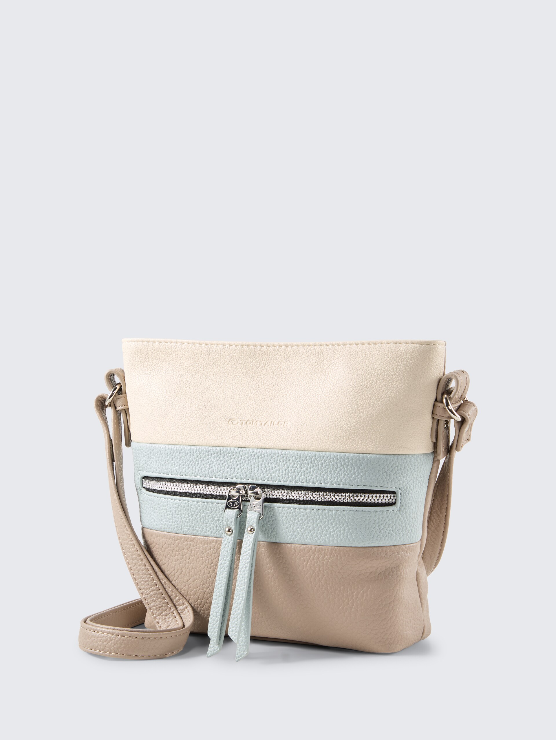 TTELLEN M Umhängetasche mit Colour-Blocking - mixed taupe - seitliche Produkt-Ansicht 