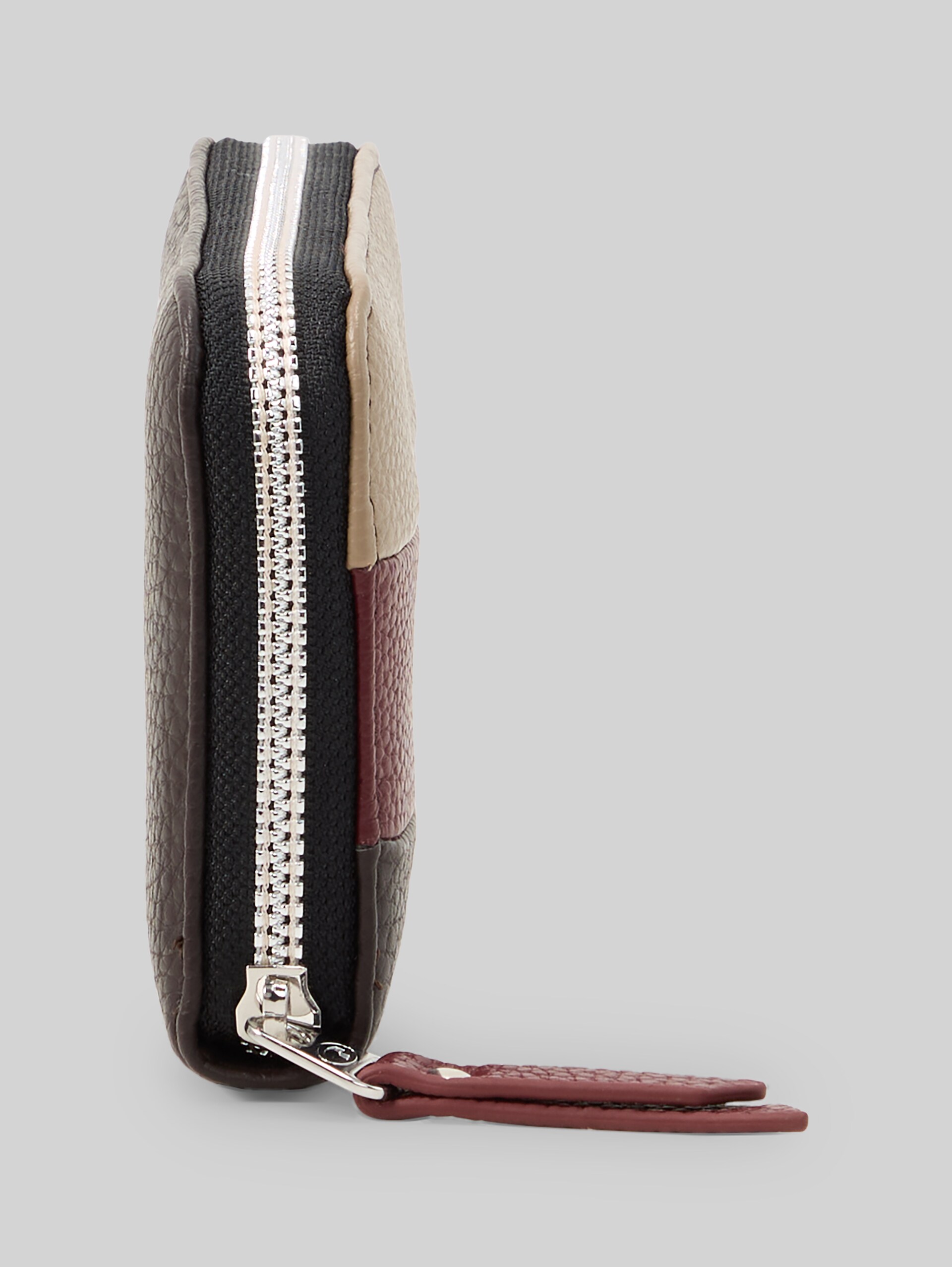 TTELLEN Portemonnee met colour-blocking - dark brown