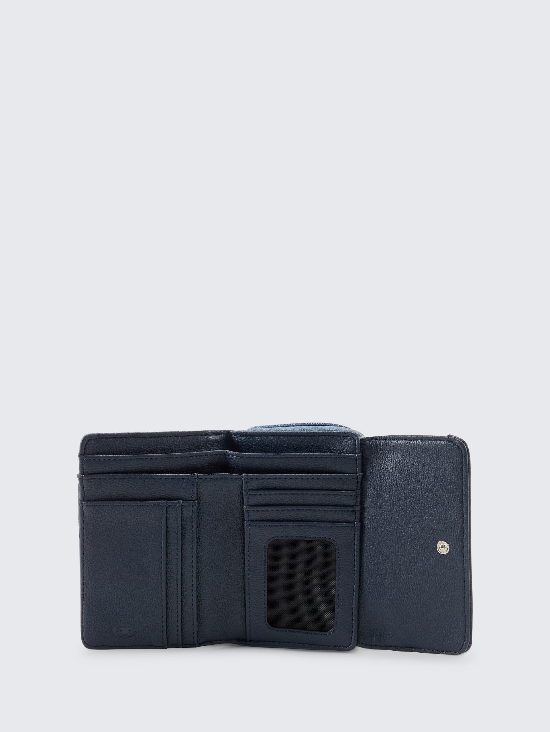 TTJUNA Geldbörse mit Colour-Blocking - denim blue - seitliche Produkt-Ansicht 